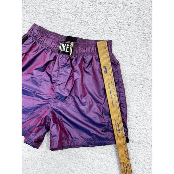Women's Nike Just Do It Iridescent Fuchsia Purple Lined Athletic Shorts Size S - Picture 5 of 9